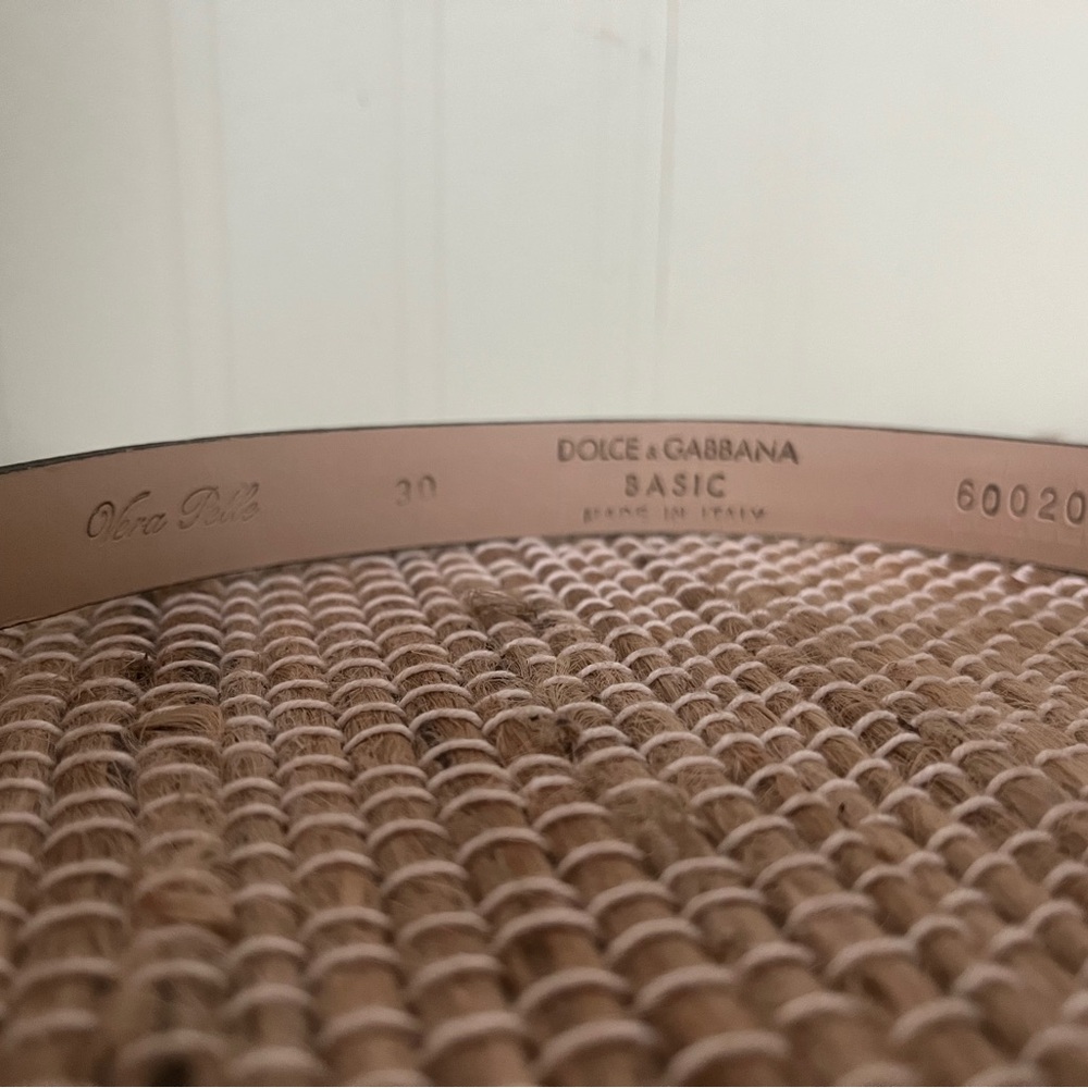 Dolce & Gabbana Brown Leather Belt with Silver Buckle - Picture 2 of 5